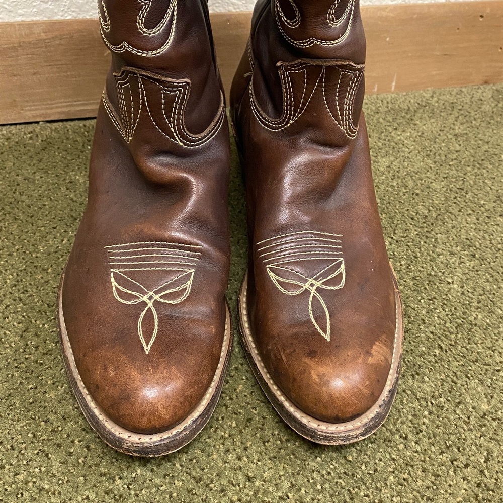 Vintage 1977 Stewart Boot Co Tucson, Az Handmade Western Boots 9D - Picture 3 of 8